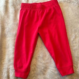 12 month Red sweat pants